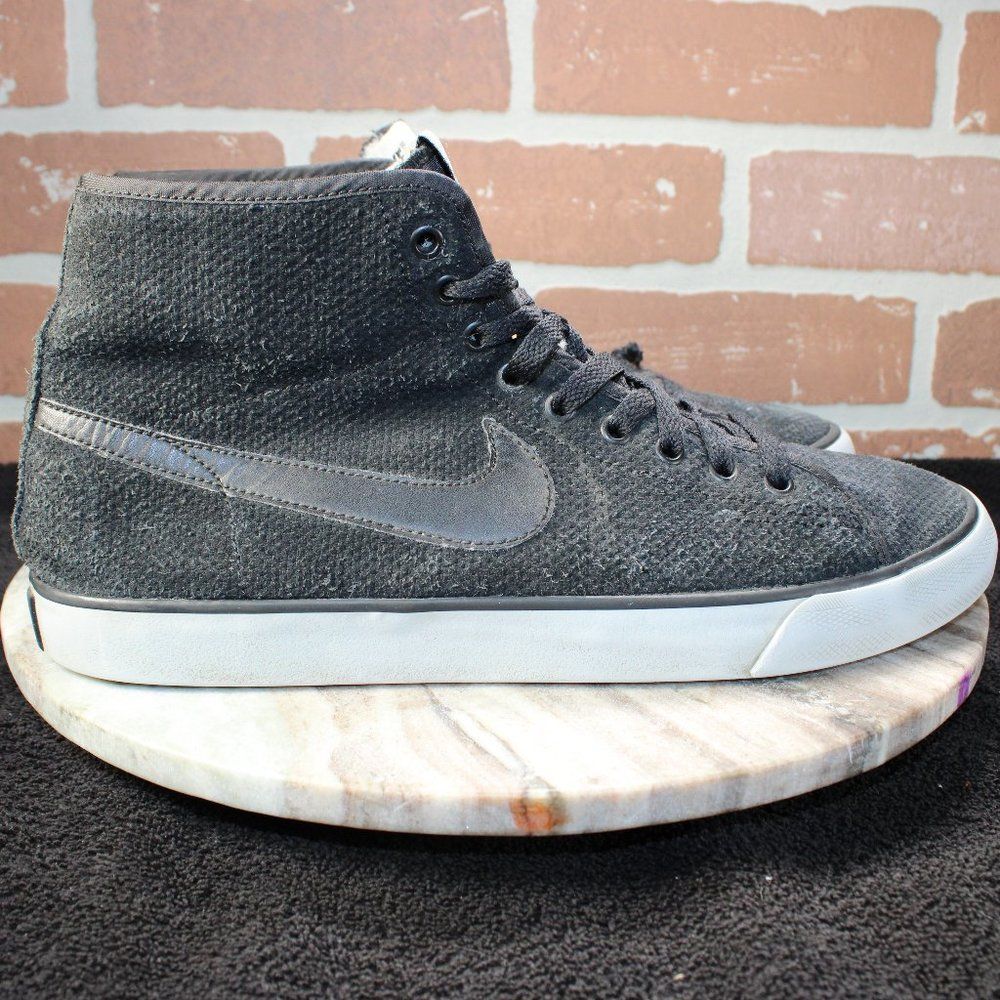 Nike Womens Primo Court Mid Shoes Size 10 Athletic Suede Fur Lined Sneakers.